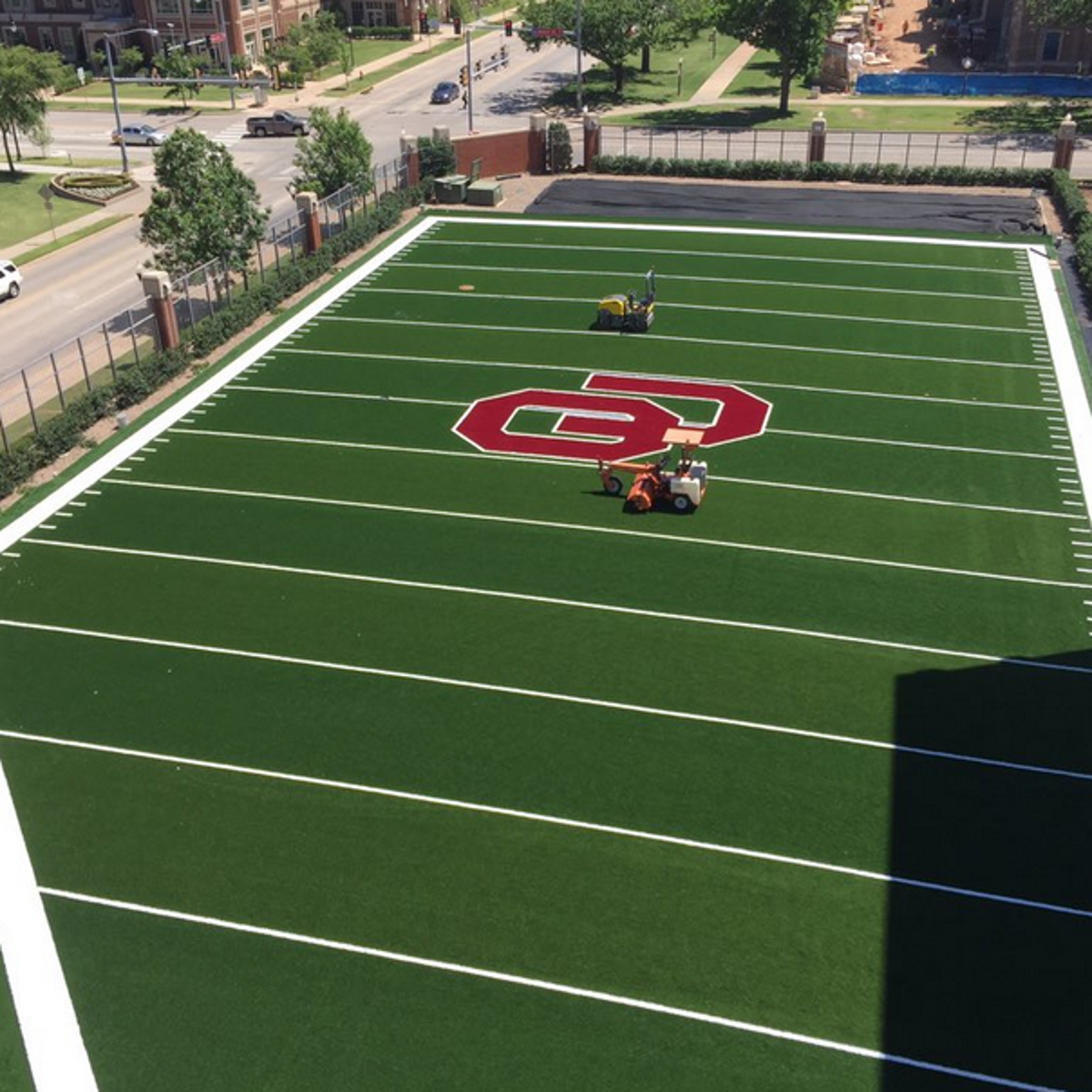 Ou Football New Outdoor Turf Practice Field Installed At Stadium