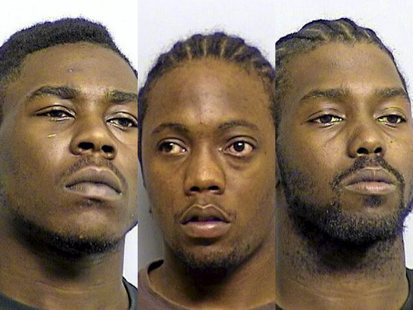 Three men jailed in four armed robberies