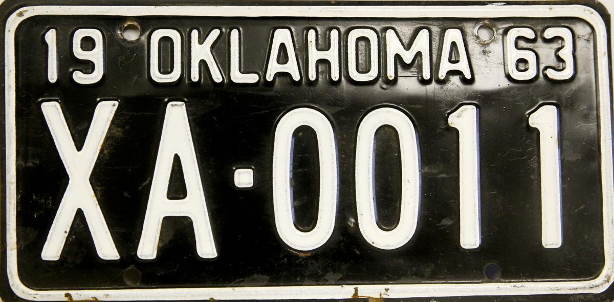 See Oklahoma's license plates from early 1900s through today