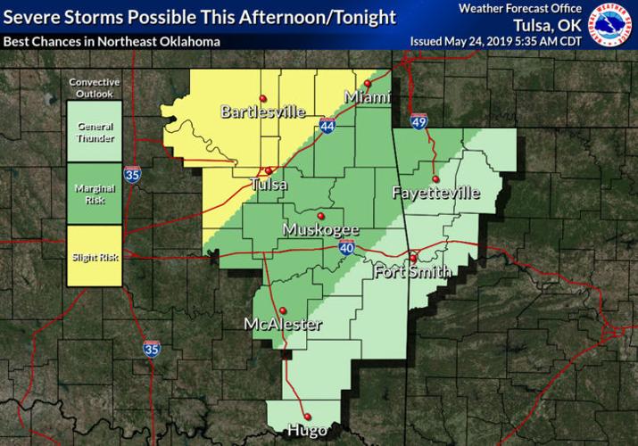 Update: Flash flood warning issued for Osage, Pawnee counties; severe storm  potential rises again Tuesday