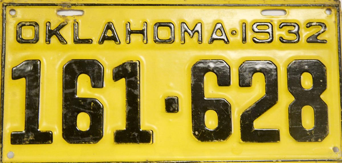 See Oklahoma's license plates from early 1900s through today