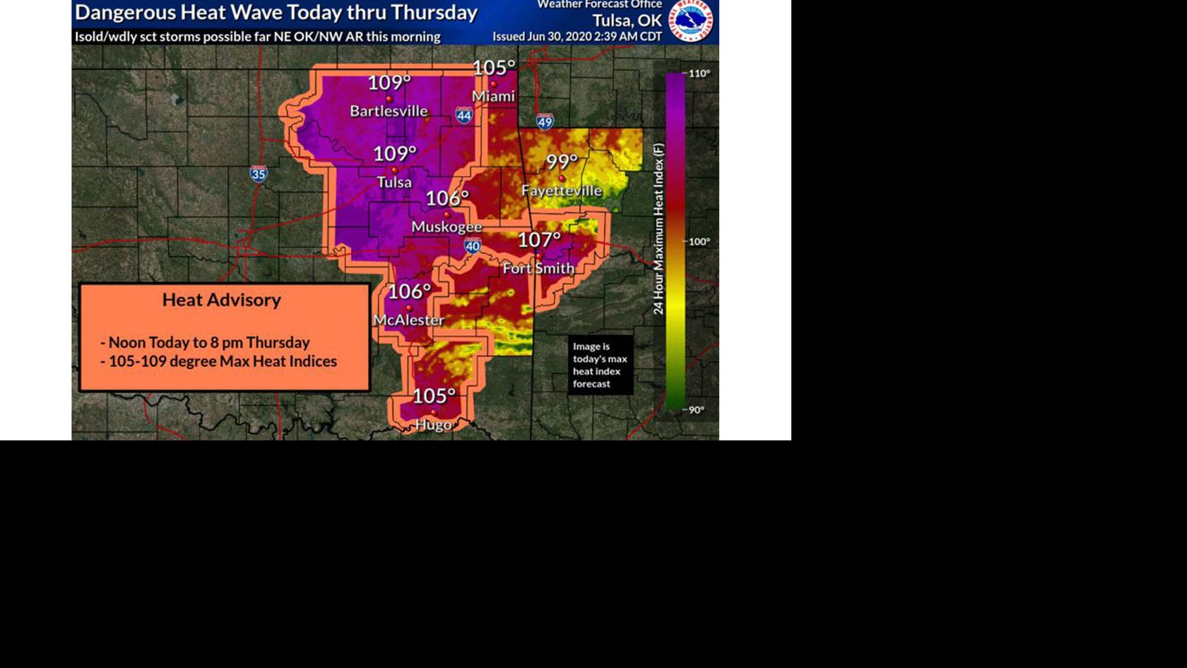 Heat wave prompts advisory this week in northeast Oklahoma Local News