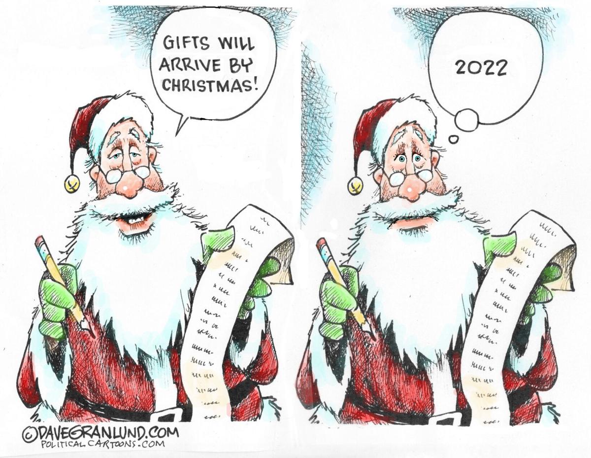 Cartoon: Gifts Arriving by Christmas