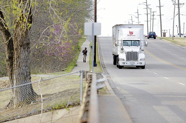 North Tulsa pedestrians balance lack of sidewalks with street traffic (copy)
