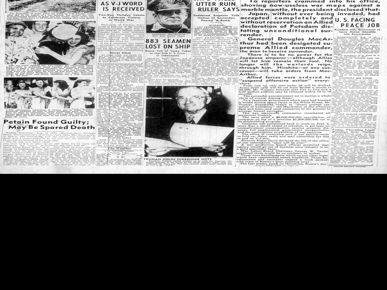 Tim Stanley V J Day 75th Anniversary Provides Perspective For Our Current Crisis Local News Tulsaworld Com