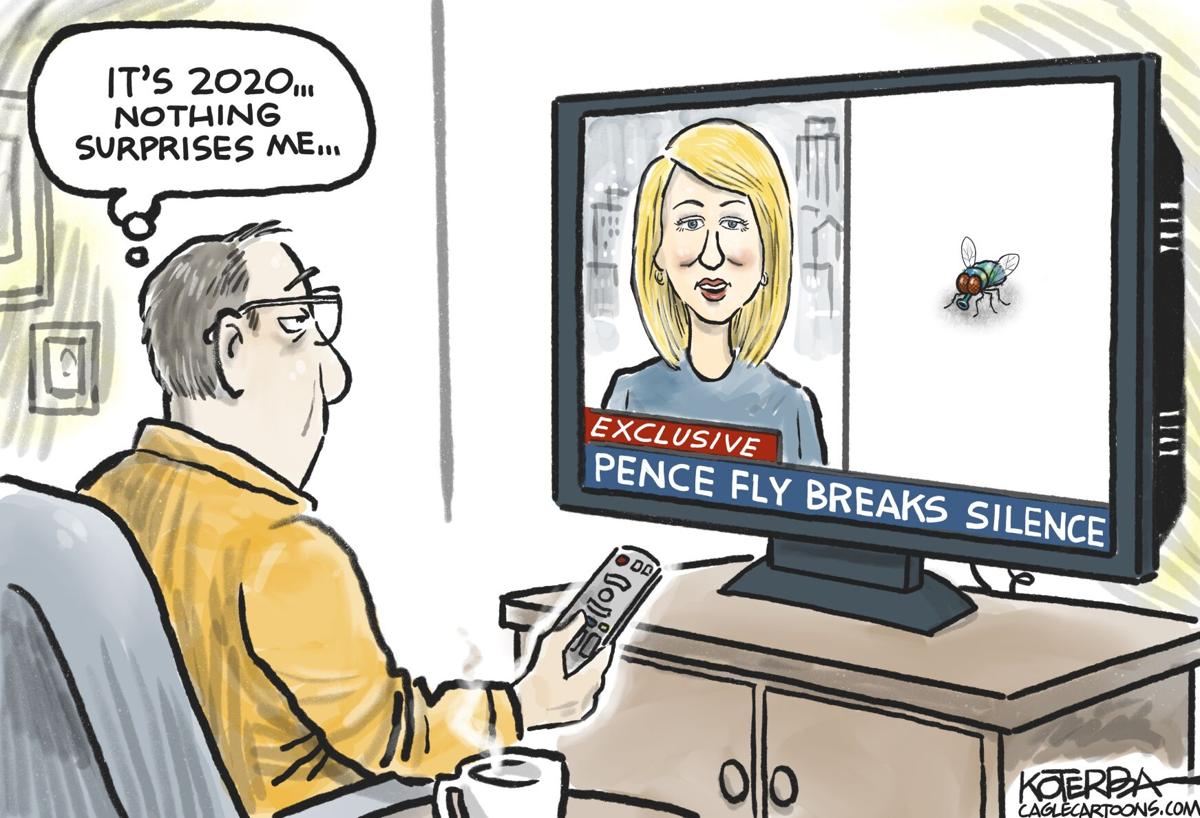 Syndicated Cartoon: 2020 and The Pence Fly by Jeff Koterba