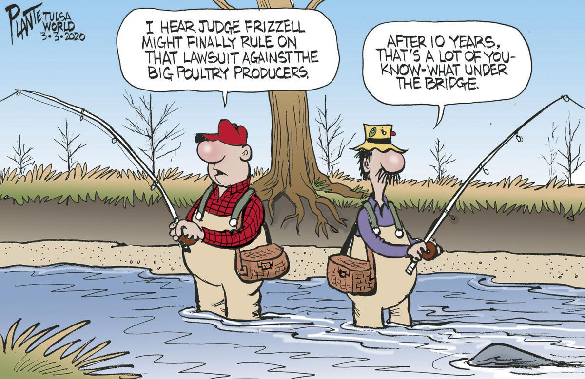 Bruce Plante Cartoon: Oklahoma water pollution suit decision?