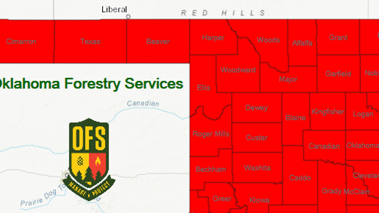 Oklahoma Burn Ban Map