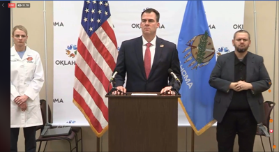 Governor Stitt facebook press conference