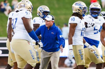 Tulsa At Smu Notebook Tu Ends First Drive Skid Keylon Stokes