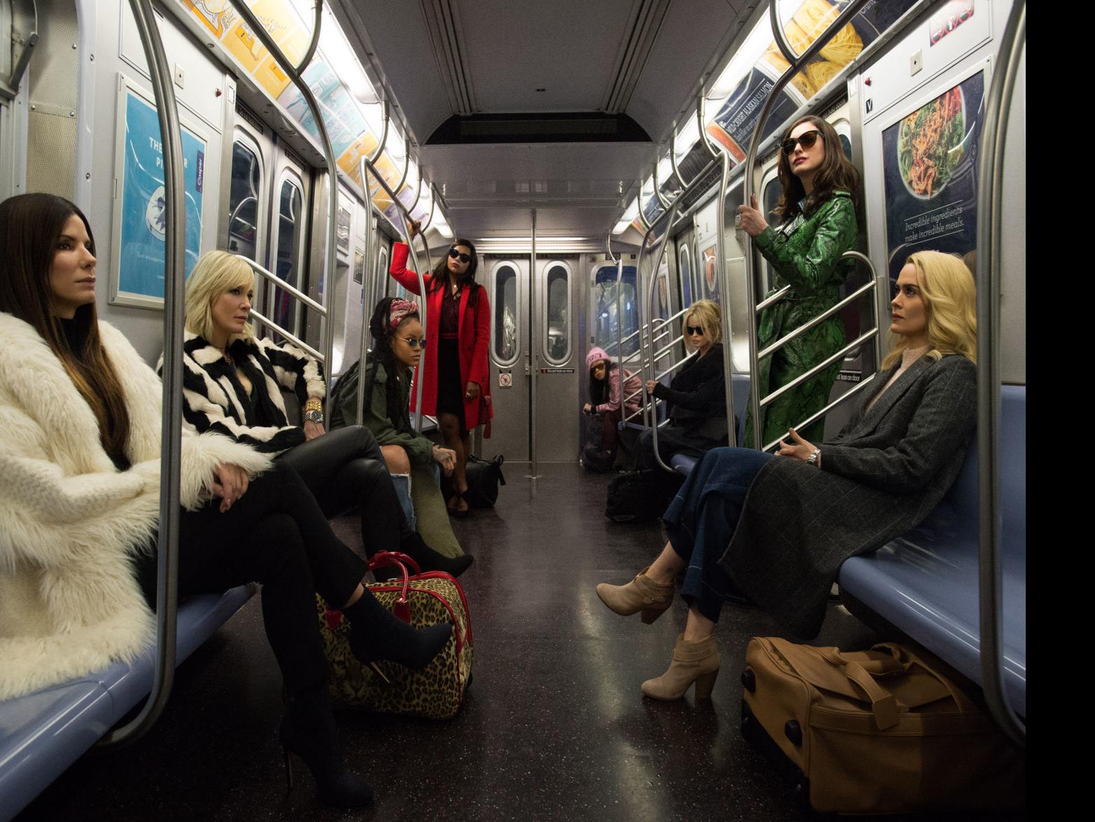 Movie Review Anne Hathaway Steals The Laughs In Breezy Summer Heist Movie Ocean S 8 Movies Tulsaworld Com