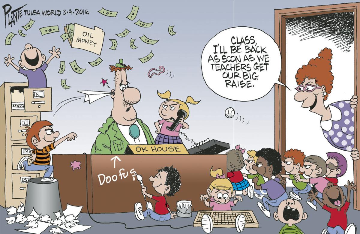 Bruce Plante Cartoon: Oklahoma Teacher has a good idea