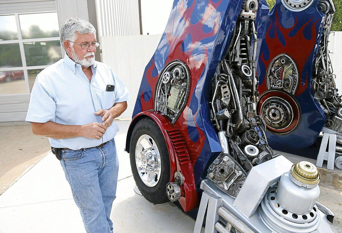 Stillwater body shop more than meets the eye with huge Transformers