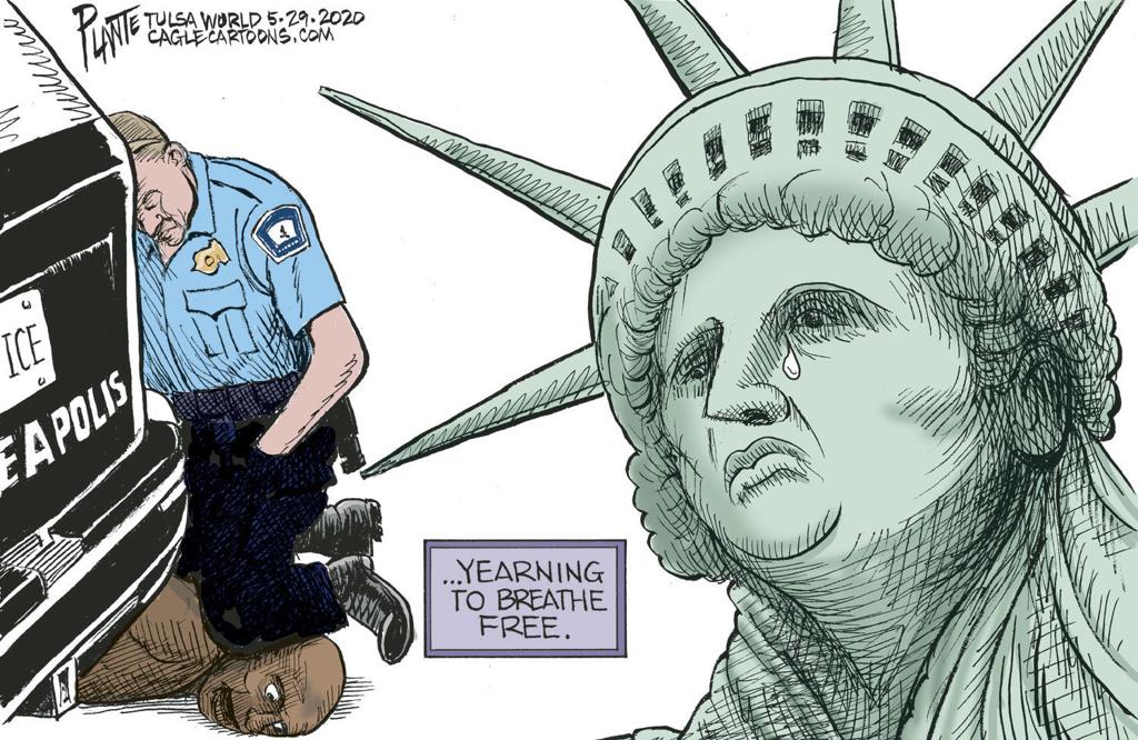 Bruce Plante Cartoon I Can T Breathe Columnists Tulsaworld Com