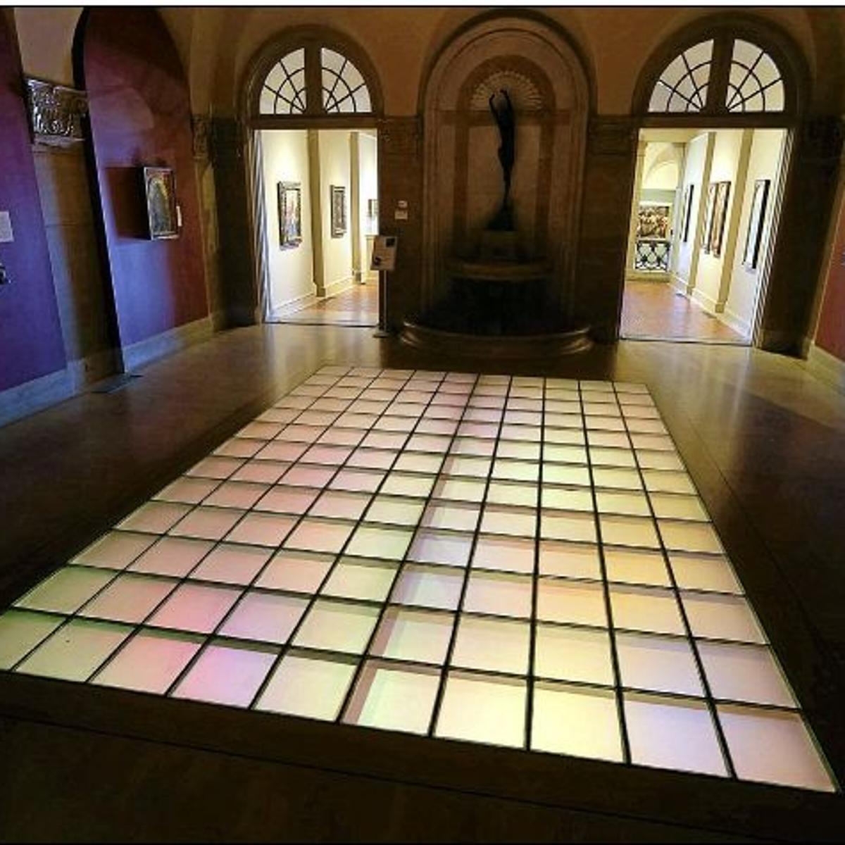 Philbrook Lighting Up Dance Floor For Event Tulsaworld Com