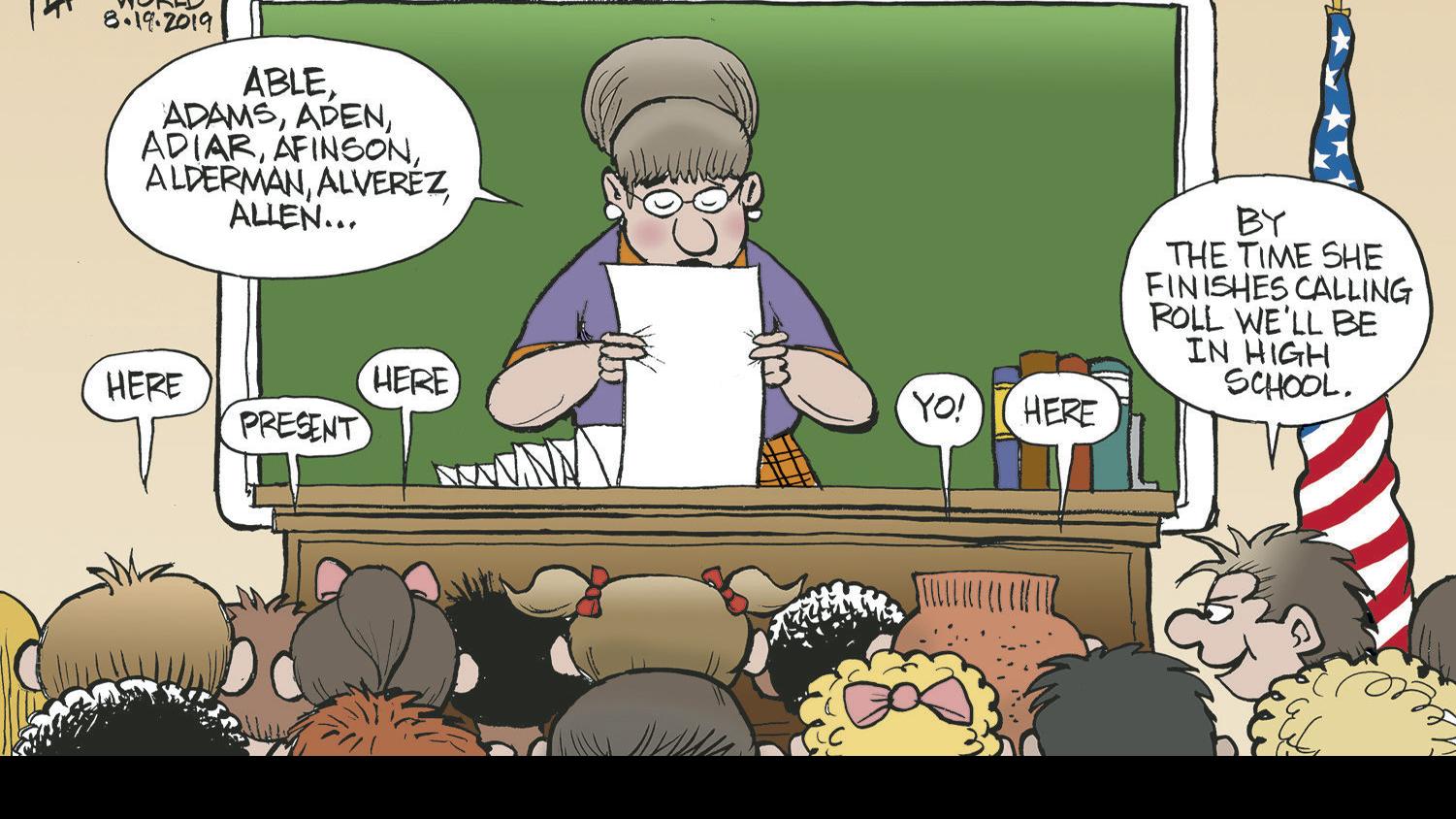 Bruce Plante Cartoon Back To School Everyone Columnists Tulsaworld Com