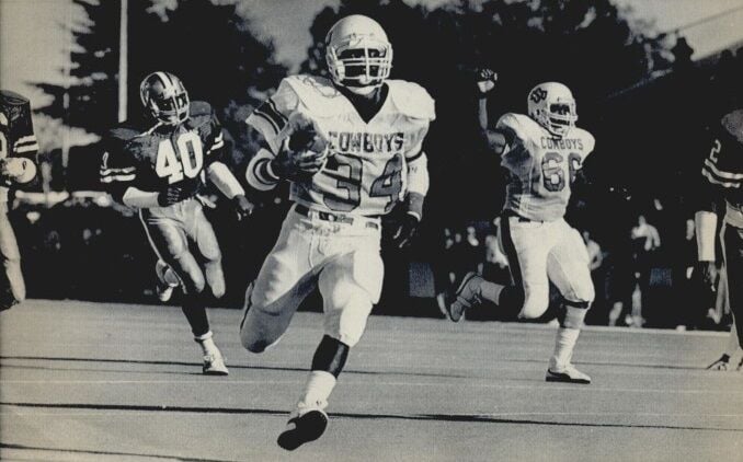 How Thurman Thomas became an Oklahoma State football legend: 'This  blankety-blank is recruiting him as a corner'