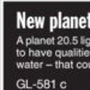 gliese 581 water