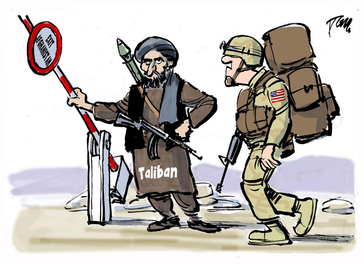 Cartoon: USA Exit Afghanistan