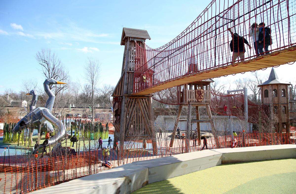 Photo gallery Gathering Place playground sees its first group of kids