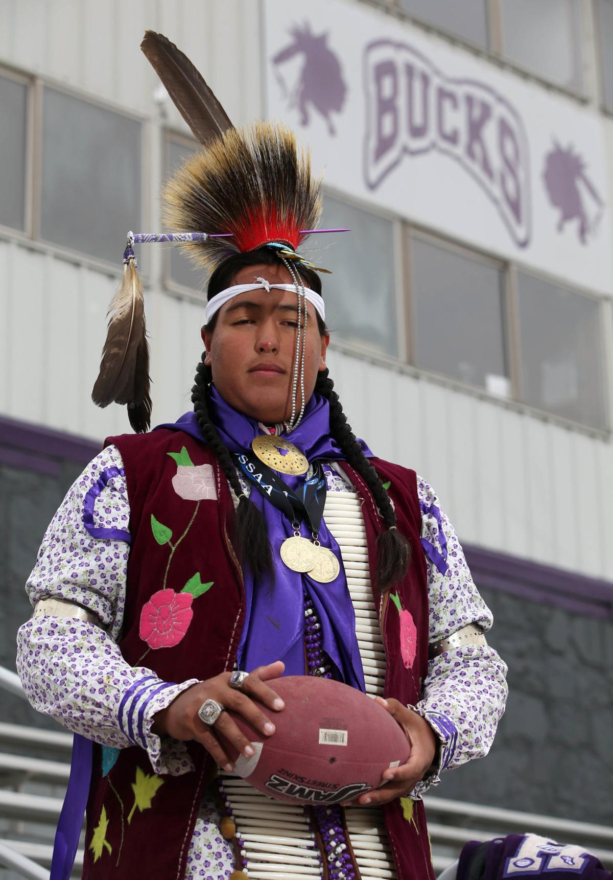 'I was born into it' Hominy athlete is big into football and tribal dancing Sports