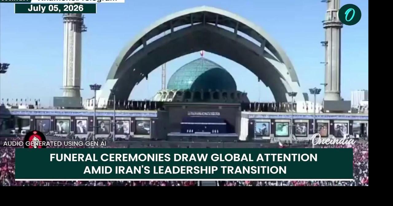 Khamenei’s Three Sons Spotted CRYING At State Funeral; Supreme Leader Mojtaba Remains Absent | Iran