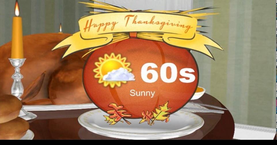 Thanksgiving travel weather forecast Tulsa Oklahoma