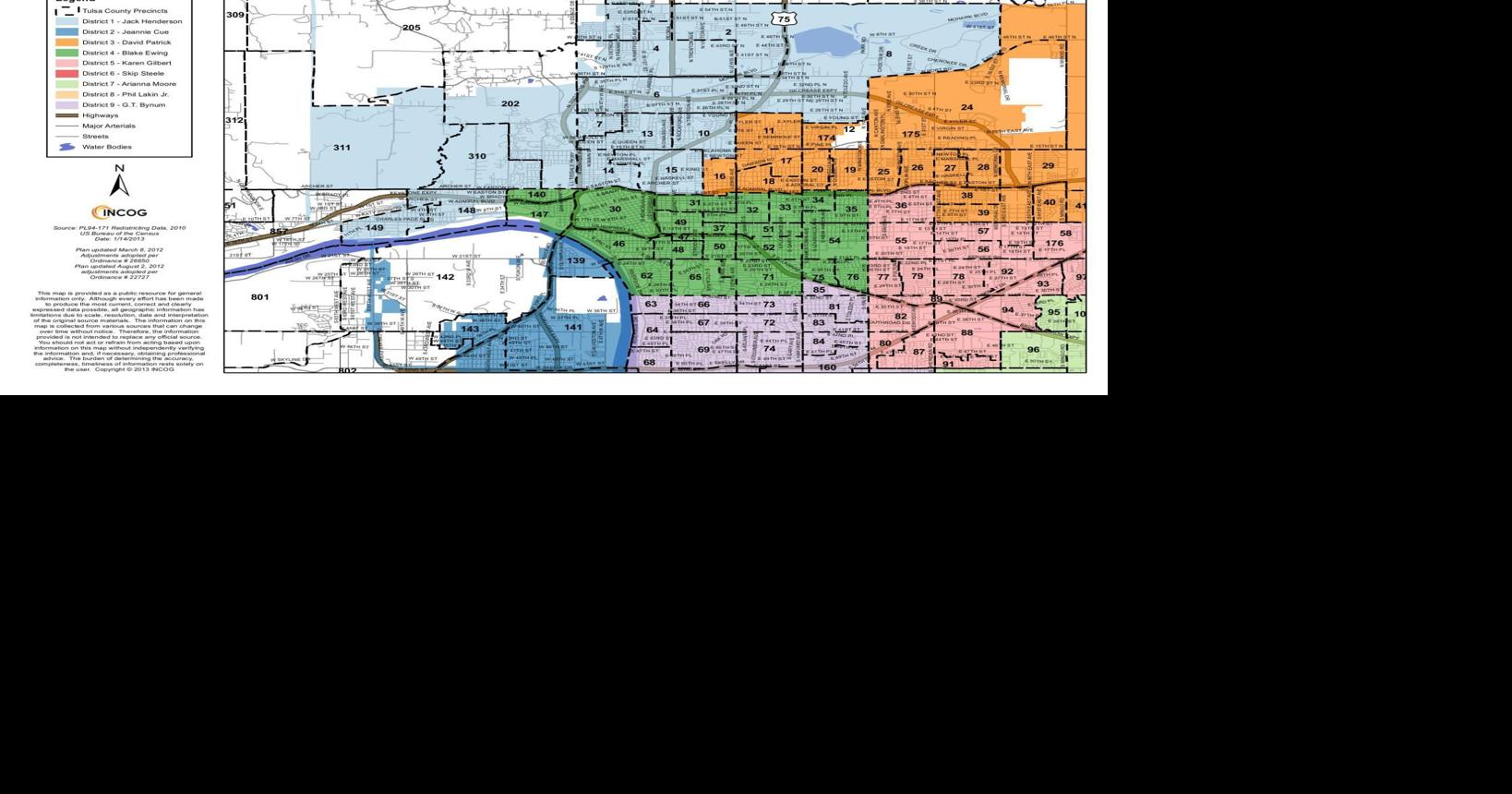 Tulsa City Council Map Tulsa City Council District Maps | | Tulsaworld.com