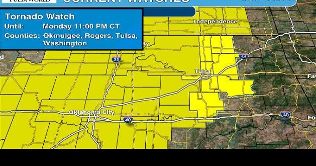 Tornado watch issued in Oklahoma