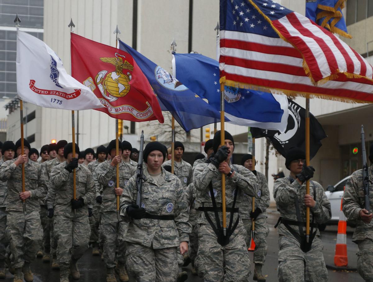 Tulsa Veterans Day Parade draws dedicated crowd despite wintry weather