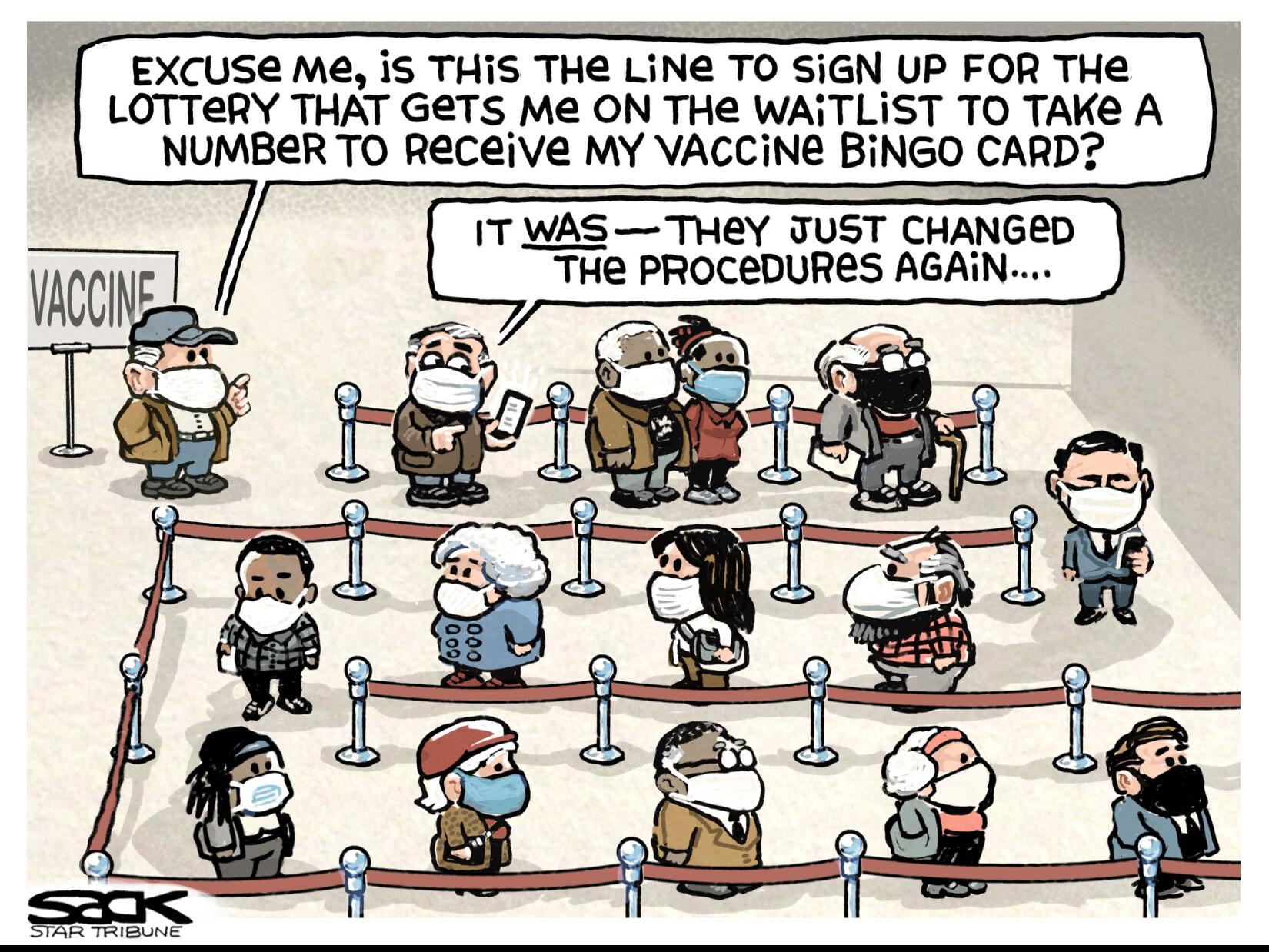 Cartoon: The vaccination wait | Opinion | tulsaworld.com