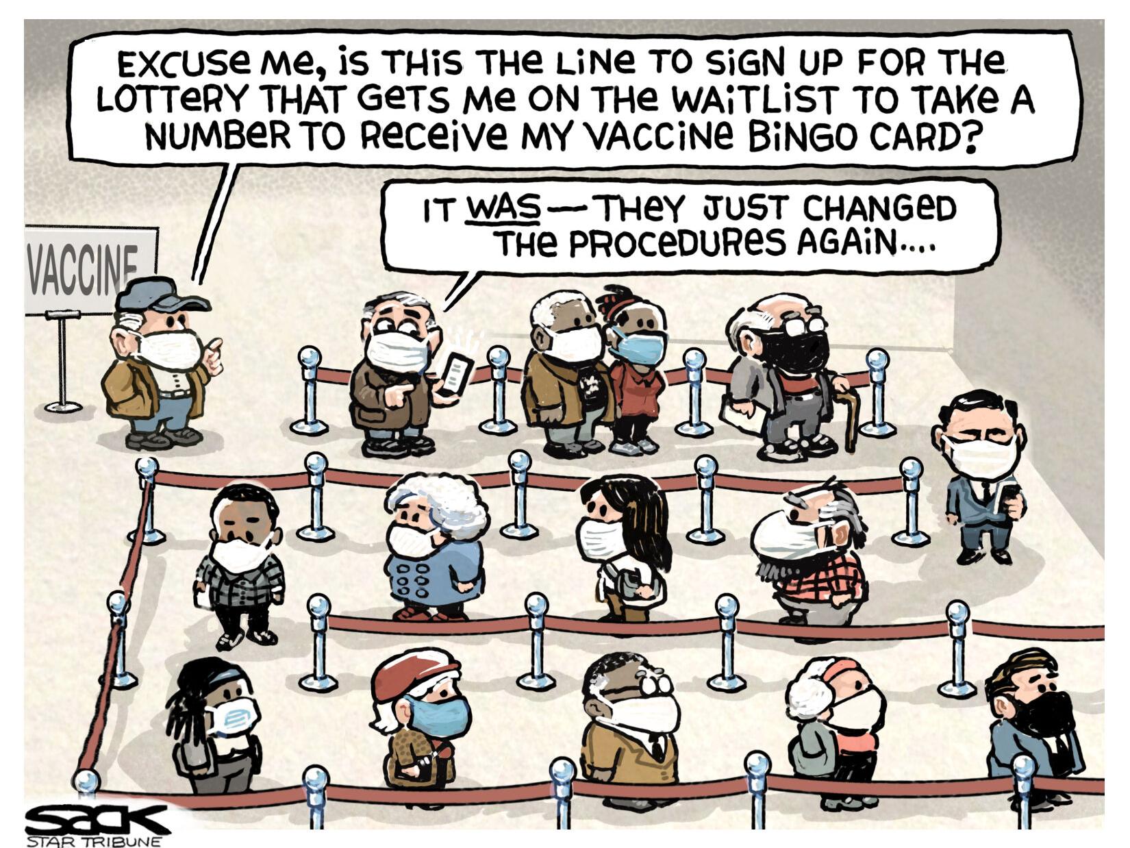 Cartoon: The vaccination wait | Opinion | tulsaworld.com