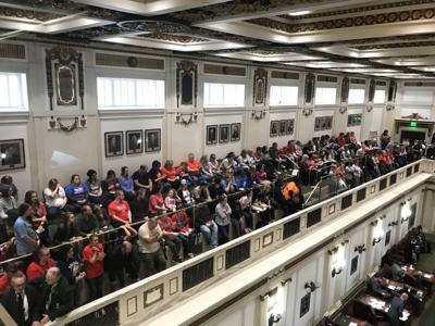 Teachers in the gallery