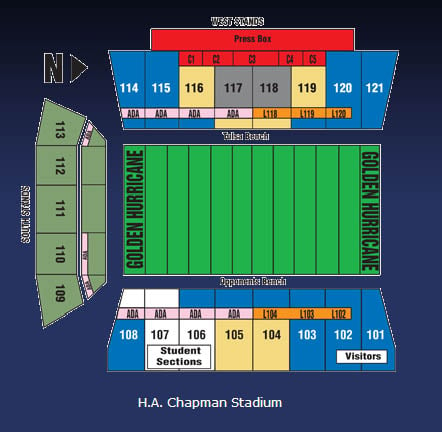 Ha Chapman Stadium Seating Chart