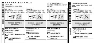 Sample ballots