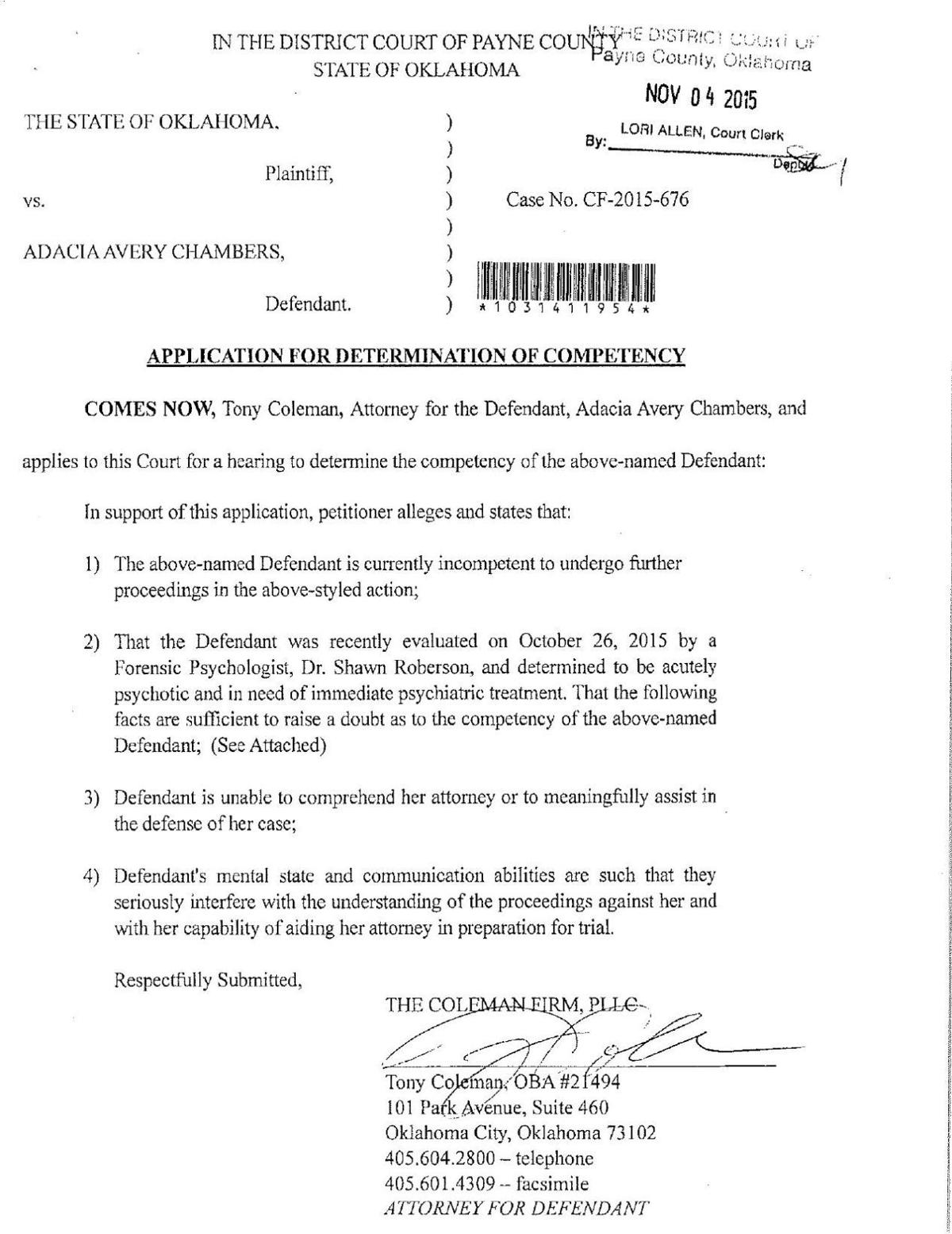 letter from psychologist to adacia chambers attorney letters to court template