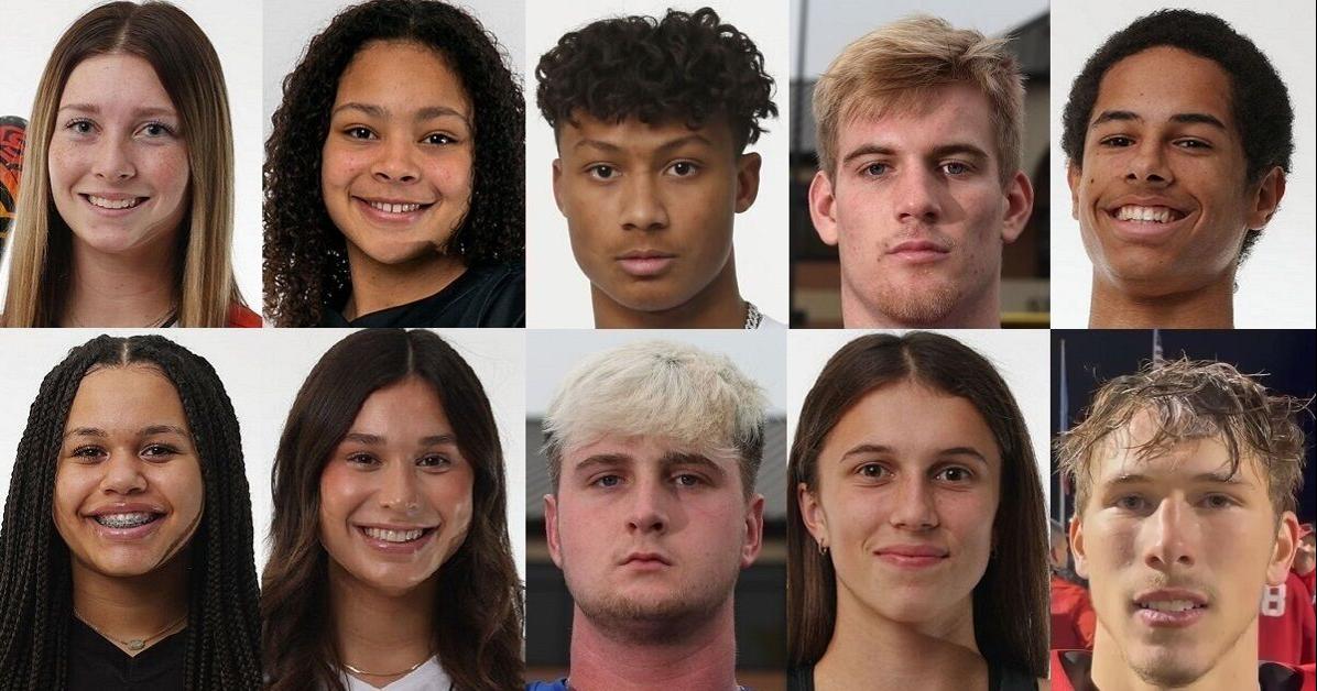Finalists for the All-World Athlete of the Year award in football, cross country, volleyball, and softball for the 2023-24 season