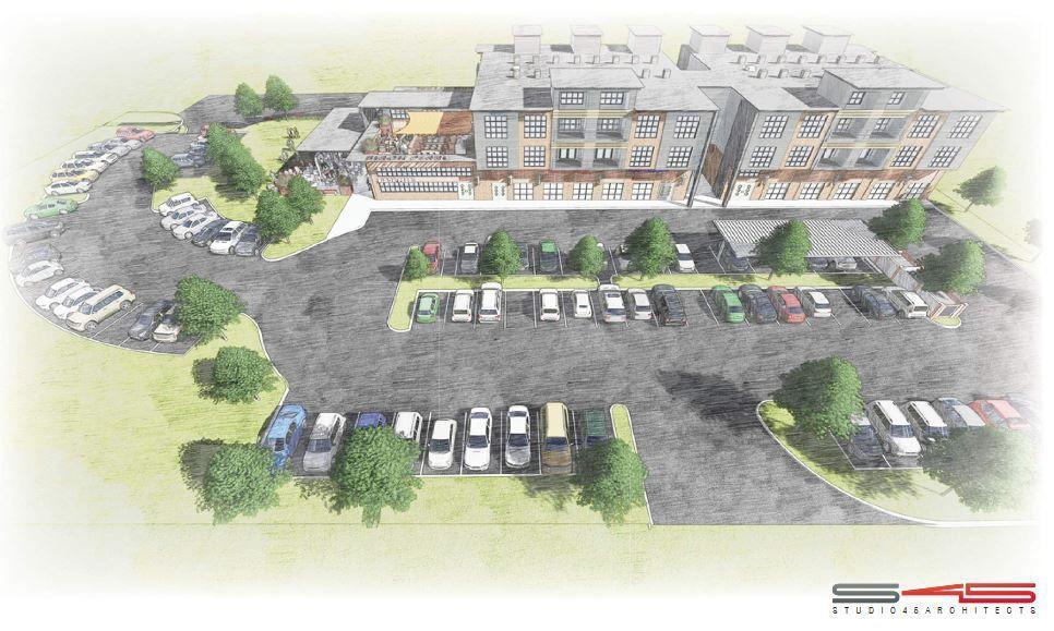 Threestory building of apartments and retail space proposed for Pearl