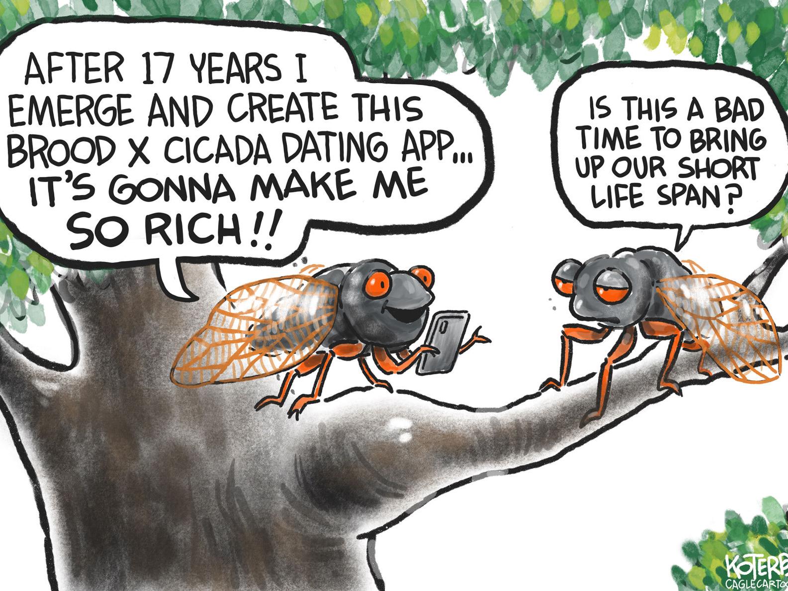 Cartoon: Brood X Cicada Invasion | Columnists | tulsaworld.com
