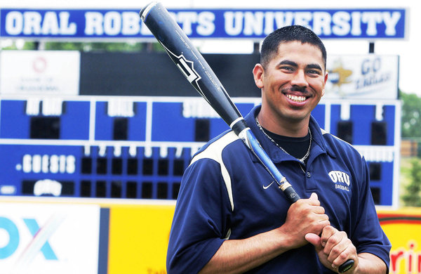 Former Bakersfield College star Octavio Martinez enjoying World