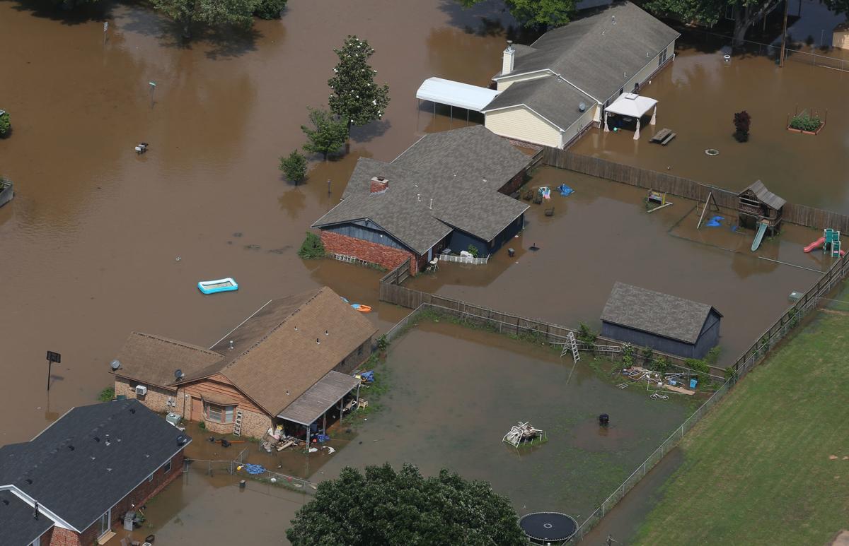 Gallery Aerial views of flooding along the Arkansas River, Skiatook