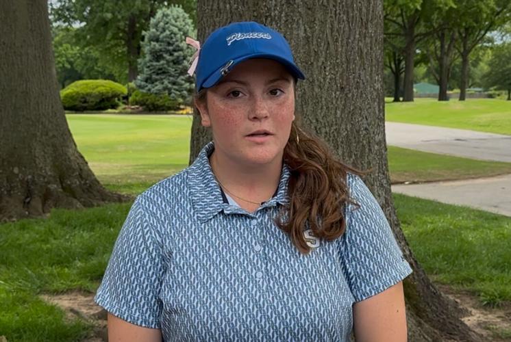 Stillwater girls hold narrow lead in defense of their 6A golf state title