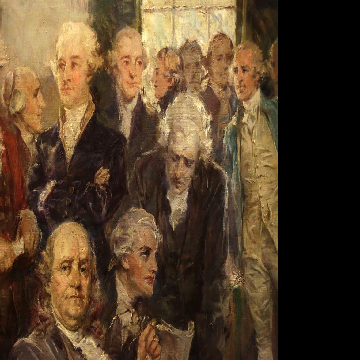 Rarely Seen Painting Of Constitution S Signing Goes On Display At