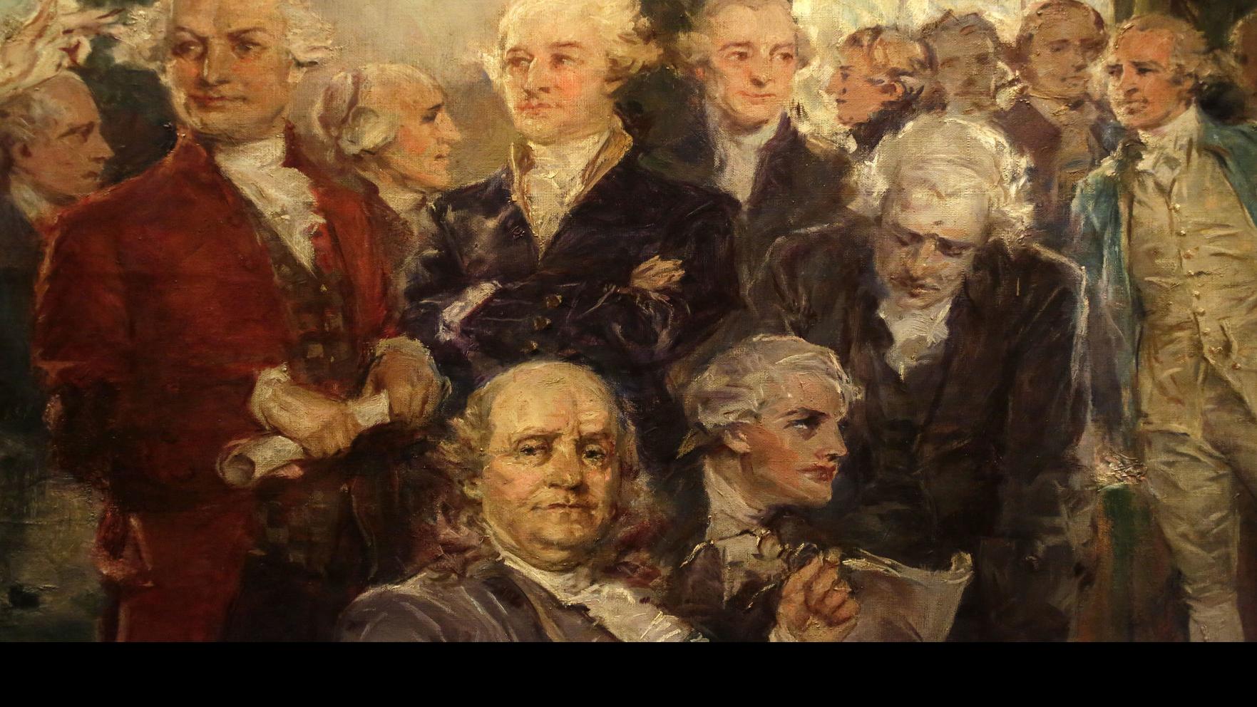 Rarely Seen Painting Of Constitution S Signing Goes On Display At