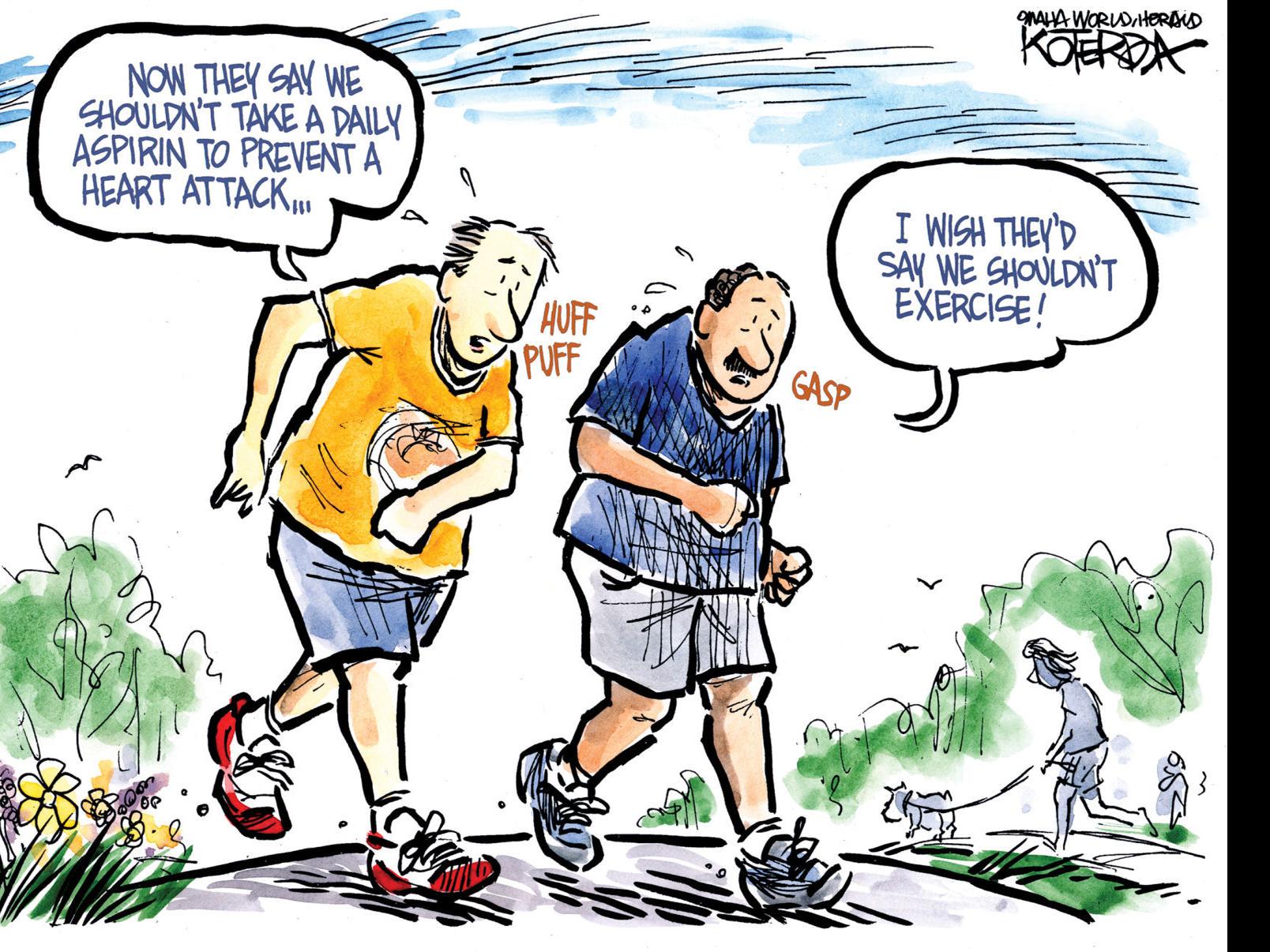 Jeff Koterba Cartoon Aspirin And Heart Attacks Columnists Tulsaworld Com