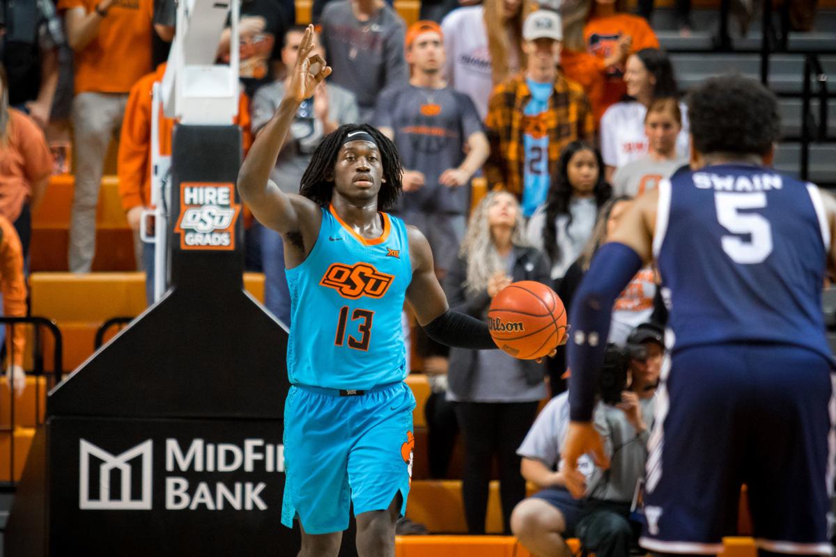 Osu Basketball Lindy Waters Leads Cowboys To A 64 57 Win Over Yale And Hands Coach Mike Boynton A Memorable Gift During Postgame Ceremony Osu Sports Extra Tulsaworld Com