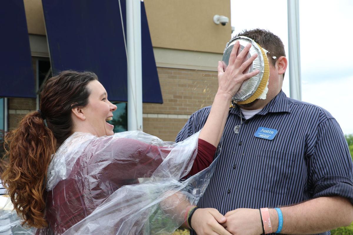 Photo Gallery Arvest Bank Associates Take A Pie In The Face For A