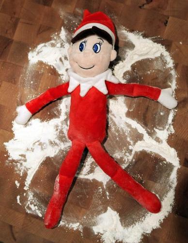 buddy the elf first well make snow angels