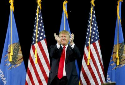 January 20, 2016: Then-presidential candidate Donald Trump speaks in Tulsa (copy)