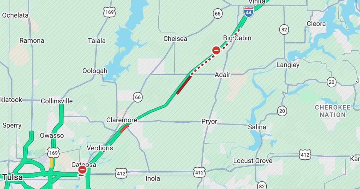 15-20 vehicles involved in collision: Will Rogers Turnpike closed to eastbound traffic